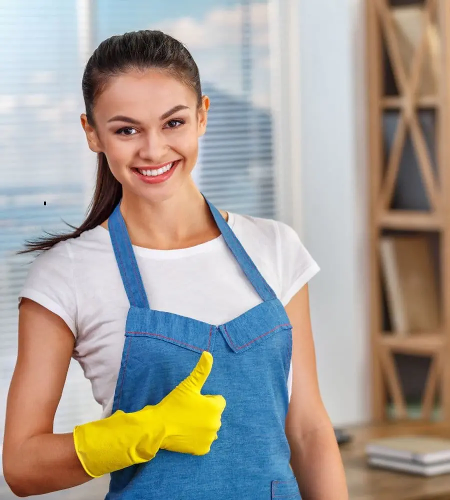 Professional cleaning staff working carefully inside a Toronto commercial facility