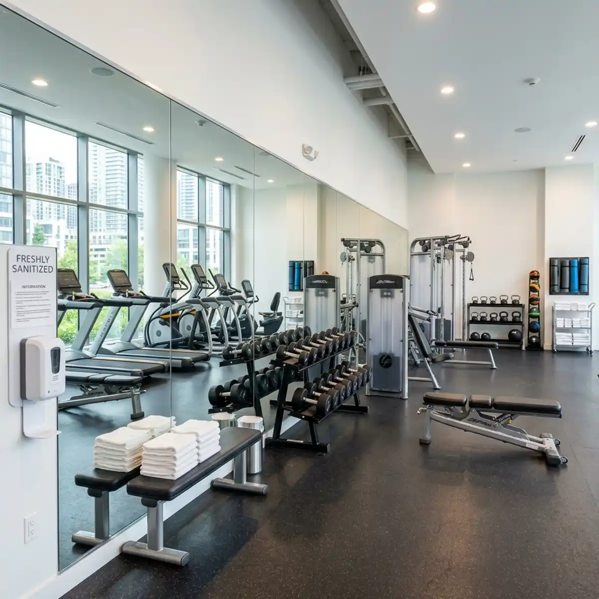Amenity room and gym sanitization in Oakville