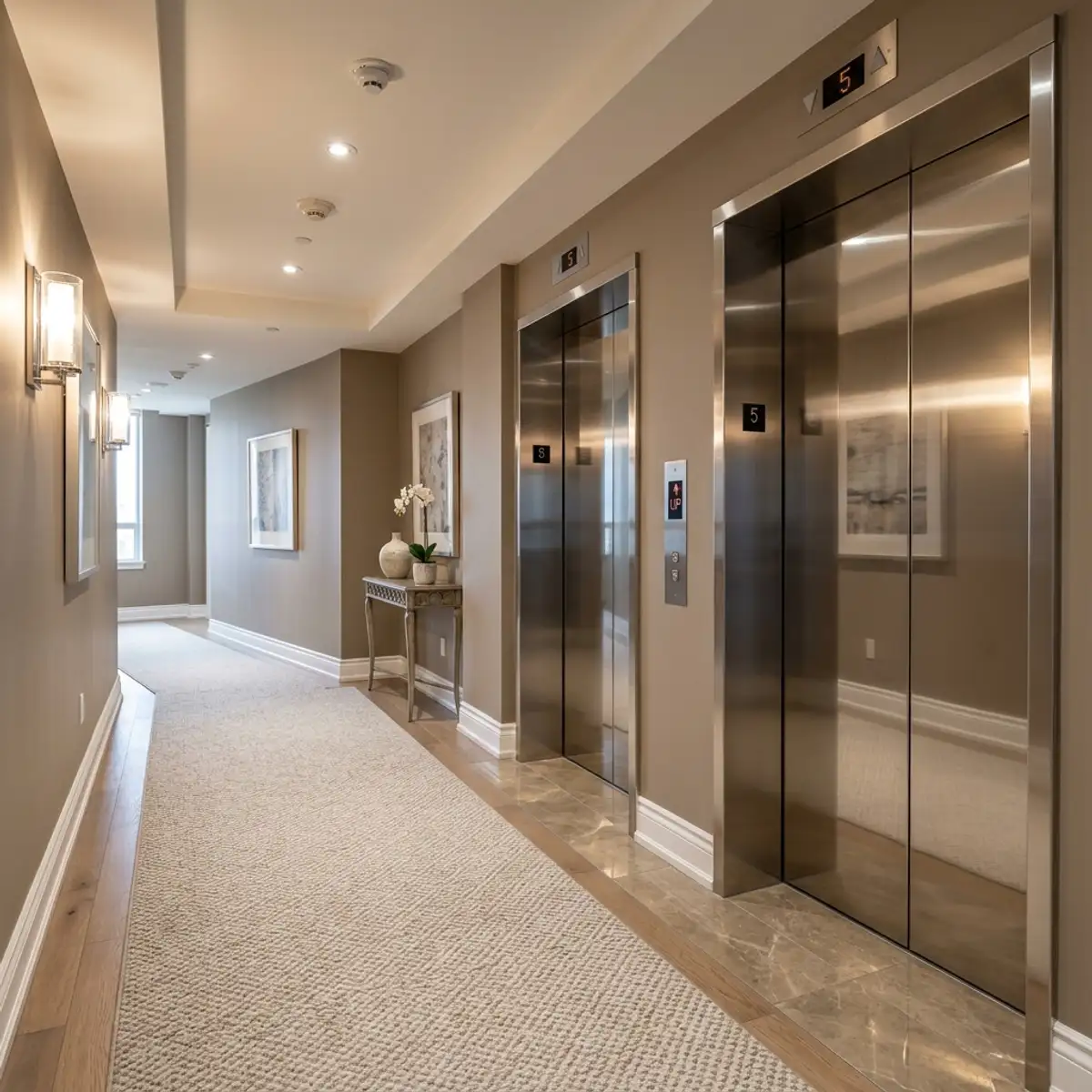 Condo hallway and elevator refresh in Etobicoke