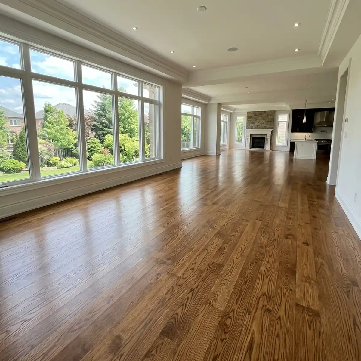 4500 sqft hardwood restoration in Markham