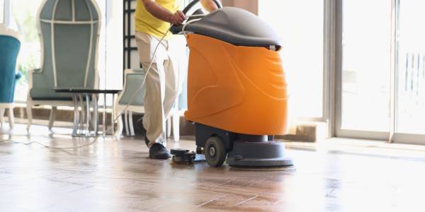 Condo lobby cleaning