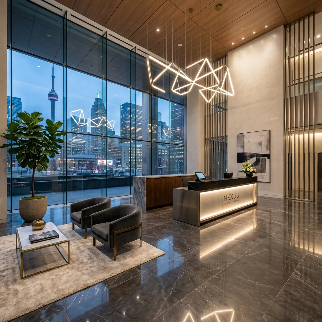 Spotless corporate reception cleaned by Profound Cleaning