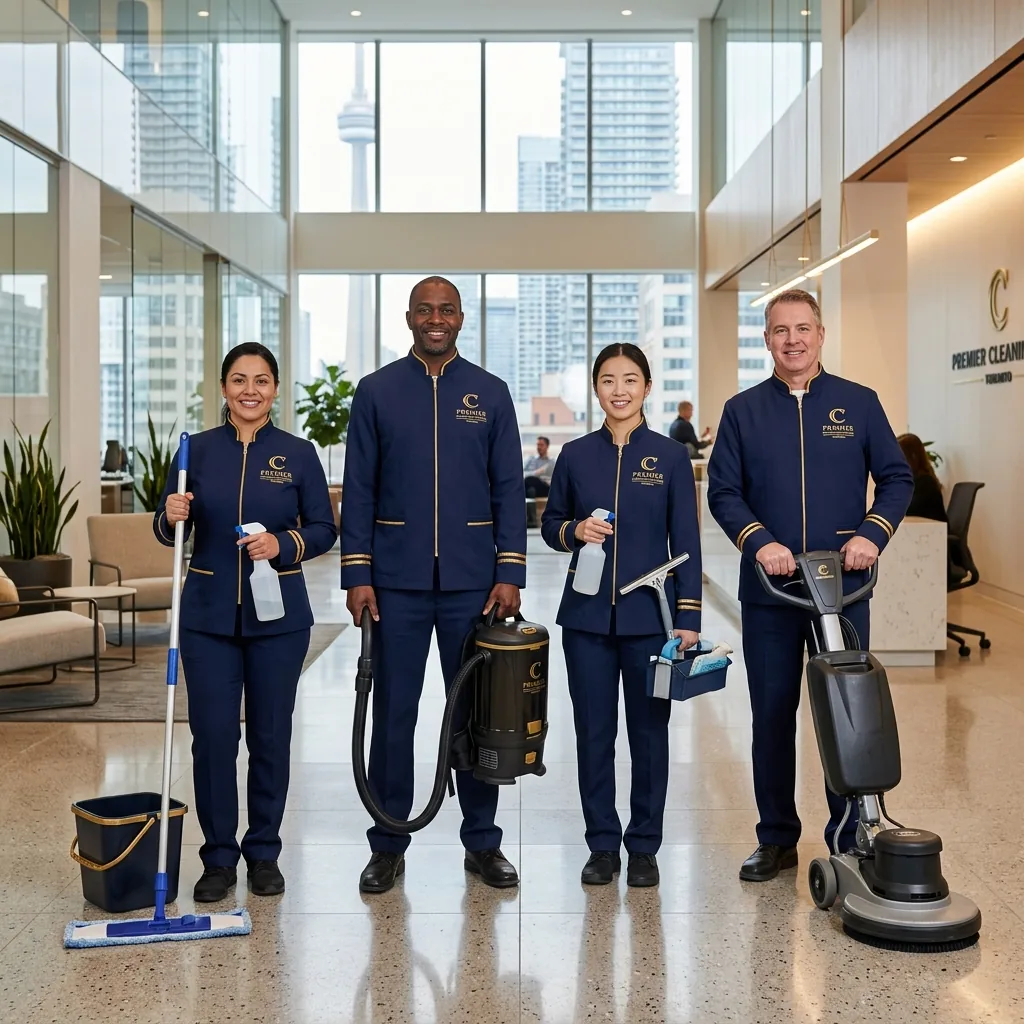 Profound Cleaning professional team in branded uniforms